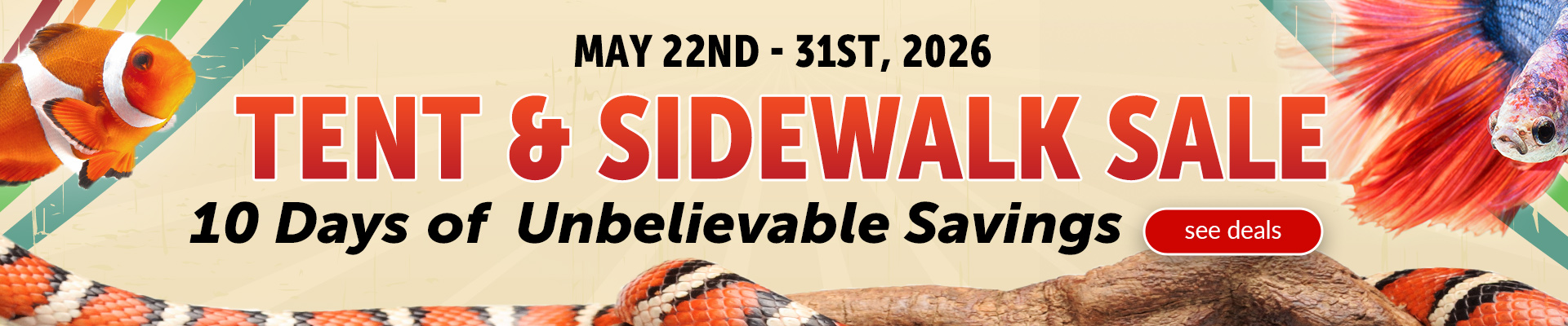 Tent & Sidewalk Sale 2026