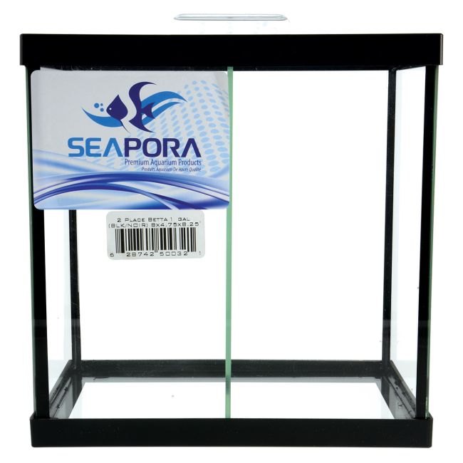 Seapora Betta Aquarium - 2 Compartments - 1 gal | Big Als