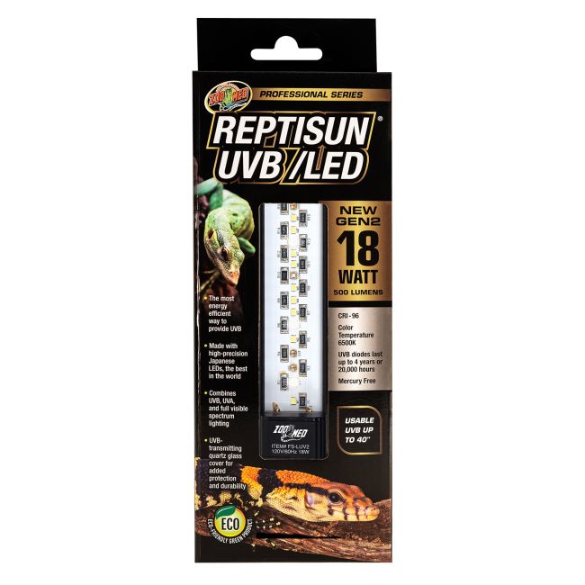 Zoo Med ReptiSun UVB/LED 18W Lamp - 12