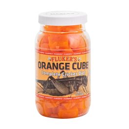 Fluker's 71300 Orange Cube | Dieta Completa Per Grilli E Insetti, 6 Oz (170 G), Cibo, Vitamine E Acqua In Un Cubetto