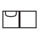 Aqueon Pre-Drilled Standard Aquarium - 1 Overflow - Black - 65 gal