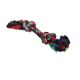 Petmate 2-Knot Multi-Colored Rope Bone