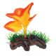 Underwater Treasures Orange Broad Leaf Mini Log