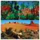 Underwater Treasures Red Butterfly/Desert Reversible Backgrounds