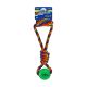 PetSport Kaleidoscope Rope Handle Tug with TPR Ball - 14