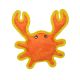 Tuffy Crab Dog Toy - Orange/Yellow