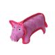 Tuffy Pig Dog Toy - Pink