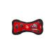 Tuffy Jr. Bone Dog Toy - Red Paw