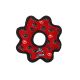 Tuffy Jr. Gear Dog Toy - Red Paw