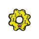 Tuffy Jr. Gear Dog Toy - Yellow Bone