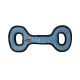 Tuffy Mega Tug Oval Dog Toy - Chain Link