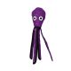Tuffy Ocean Squid Dog Toy - Purple