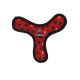 Tuffy Ultimate Boomerang Dog Toy - Red Paw