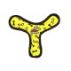 Tuffy Ultimate Boomerang Dog Toy - Yellow Bone