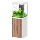 Aquatlantis Tower 163 Aquarium & Stand - White/Dark Oak